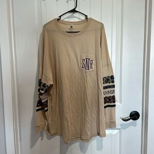 Monogram leopard long sleeve